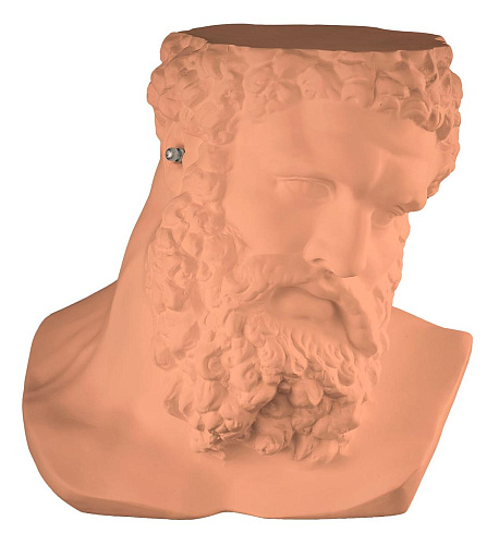 Ercole Orange Bust Sculpture