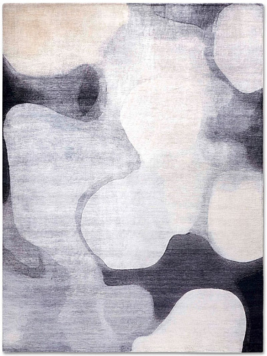 Silver / Grey Handmade Luxury Rug