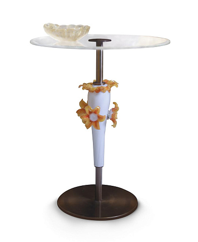 Side Table with Murano Glass Surface