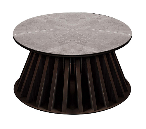 Marble and Wood Coffee Table
