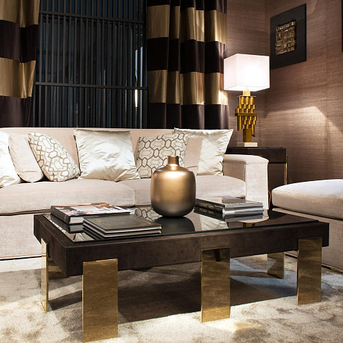 Carthay Glack/Gold Coffee Table
