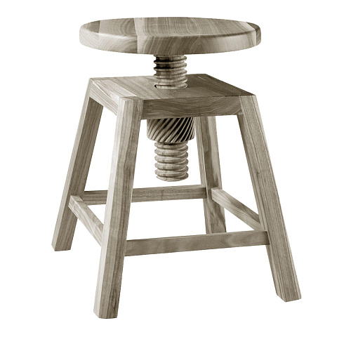 Invito Chic Low Grey Stool