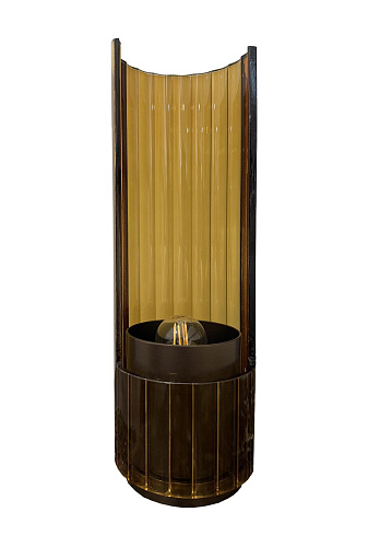 Bon Ton Amber Glass Lamp