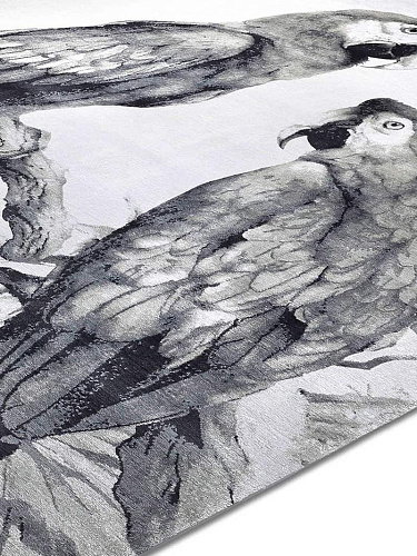 Two Parrots Hand-Woven Rug