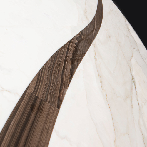 Leaf Dining Table with Marble Top
