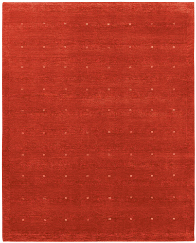 Symbol Border Red Rug