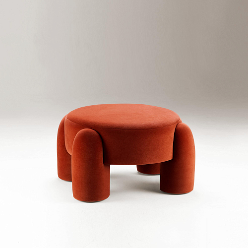 Marlon Red Pouf