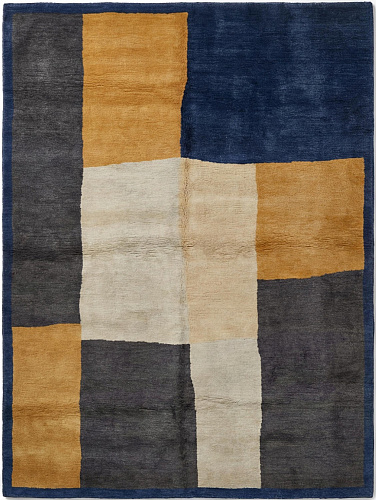 Golden Blocks Rug