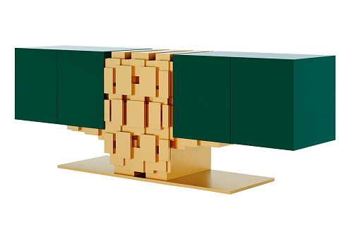 Patchogue Green / Gold Luxury Sideboard