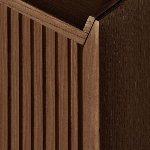 Sipario Low Premium Brown 2-Doors Sideboard Made in Italy
