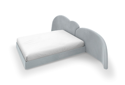 Fluffy Sky 2 Grey Children's Bed