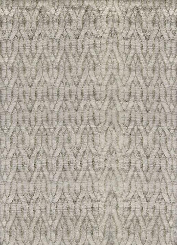 Ikat Hand-Knotted Wool Rug