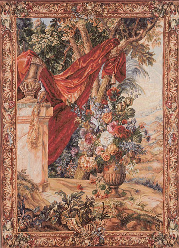 Bouquet with Drape (Vertical) Tapestry