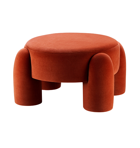 Marlon Red Pouf