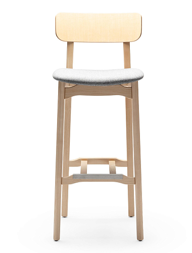 Cacao Wooden Bar Stool