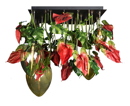 Dark Anthurium Chandelier
