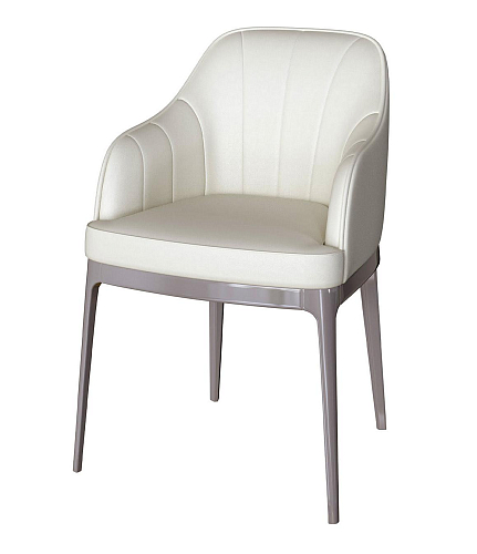 Clizia White Armchair