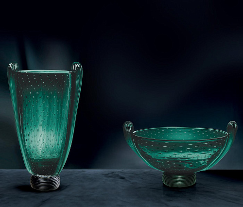 Green Murano Glass Bowl