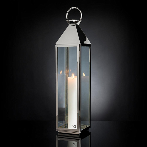Pyramid Tall Outdoor Lantern