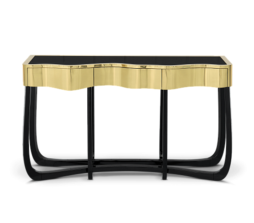 Serpentine Gold Designer Console