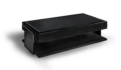 Black Coffee Table with Drawers