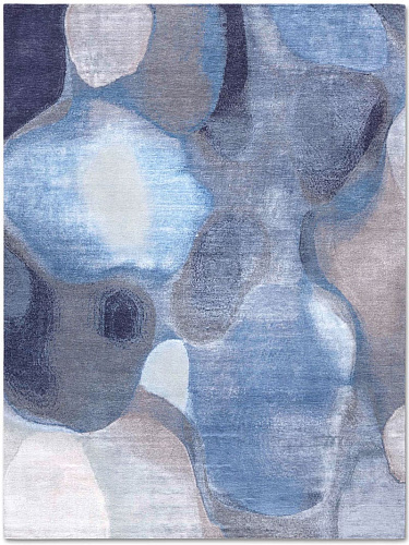 Blue / Grey Handmade Luxury Rug