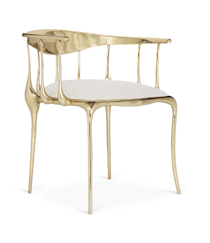Cream Luxe Dining Chair