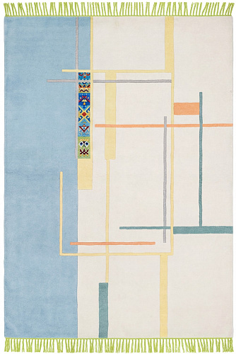 Linear Atlas Blue Rug