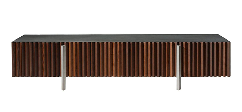 Brown Ash Wood TV Sideboard