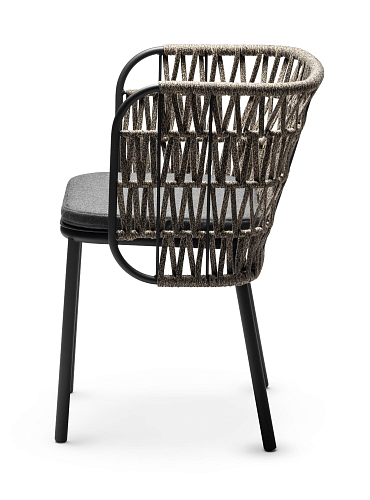 Jujube Black Beige Outdoor Chair