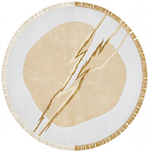 Lightning Crest Ivory Rug
