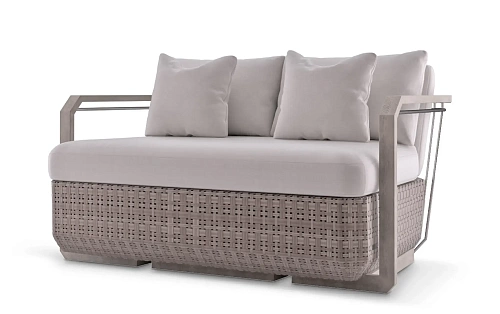 Legacy Wood Two-Seat Sofa