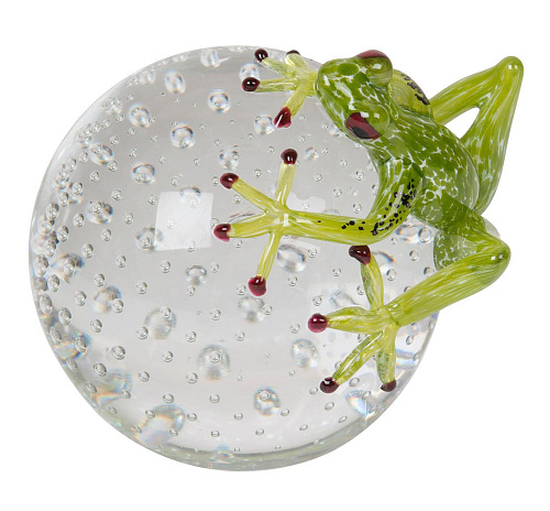 Green Frog on Sphere Figure