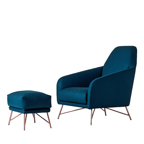 Wilma Blue Luxury Armchair