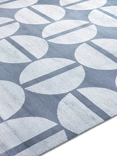 Silver Hand-Knotted Rug