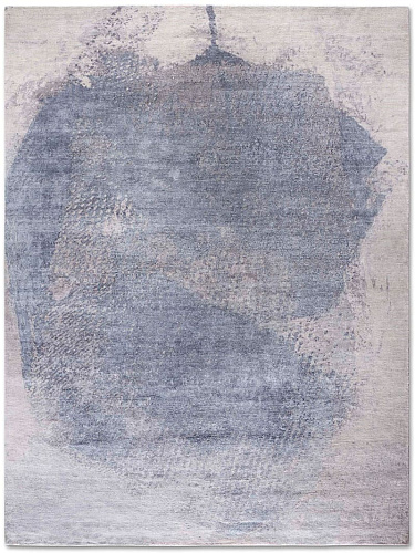 Silver Grey Hand-Knotted Rug