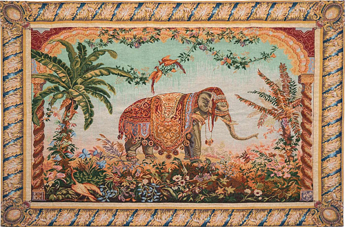 Elephant Ornaments Tapestry