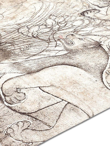Two Lions Hand-Woven Rug