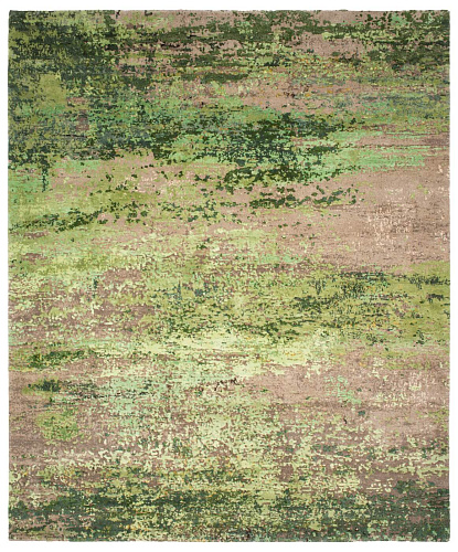 Artwork 27 Green Rug