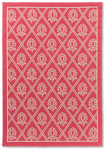 LA Porchester Poppy Red Outdoor Rug