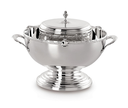 Silver Caviar Serving Bowl
