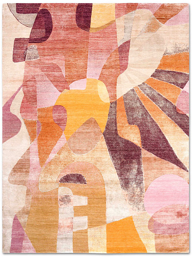 Red Sunset Luxury Rug