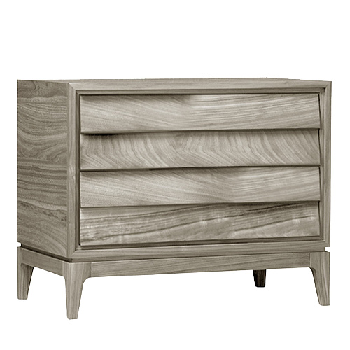 Liliale Sleek Grey Nightstand