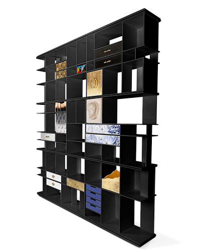 Curator Black Designer Bookcase