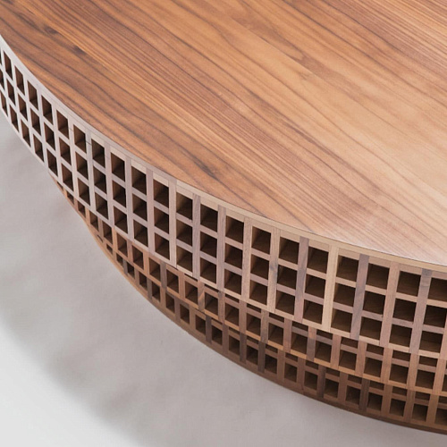 Round Walnut Coffee Table