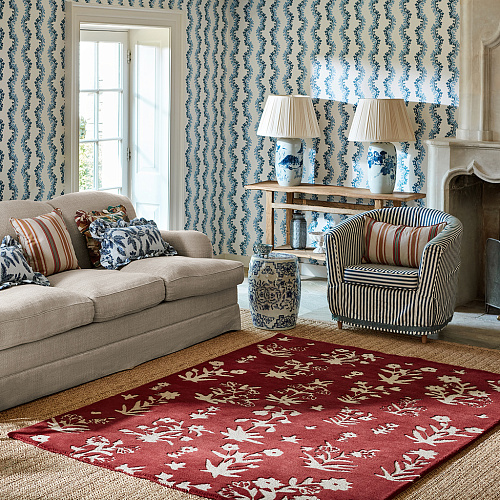 Woodland Glade Damson Red 146800 Rug