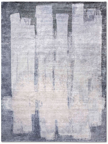 Silver Grey Hand-Woven Rug