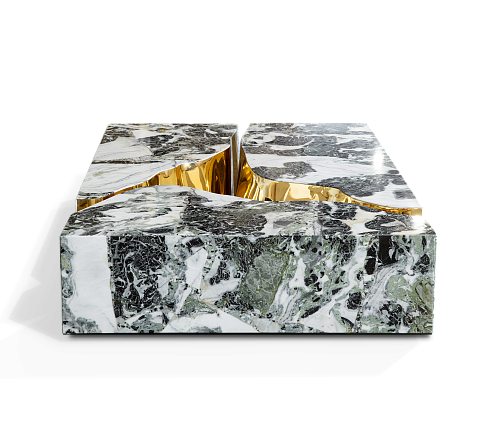 Fissure Marble Accent Center Table