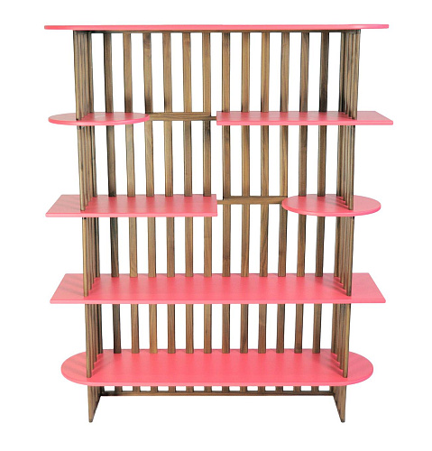 Pink Five-Tier Bookcase