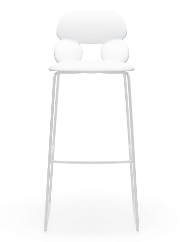 Nube White Bar Stool